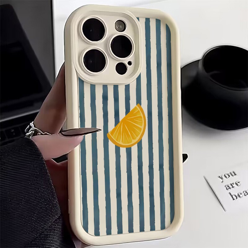 Striped Lemon Slice Pattern Ph – Phone Cases For Iphone 12 Pro Max recenzja i cena
