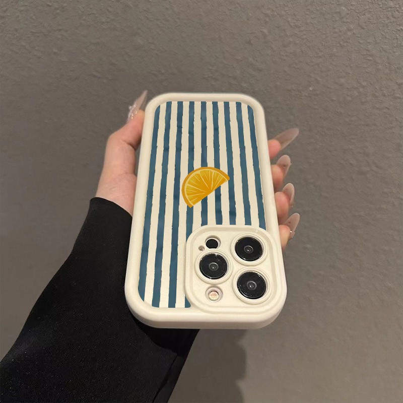 Striped Lemon Slice Pattern Ph – Phone Cases For Iphone 12 Pro Max recenzja i cena