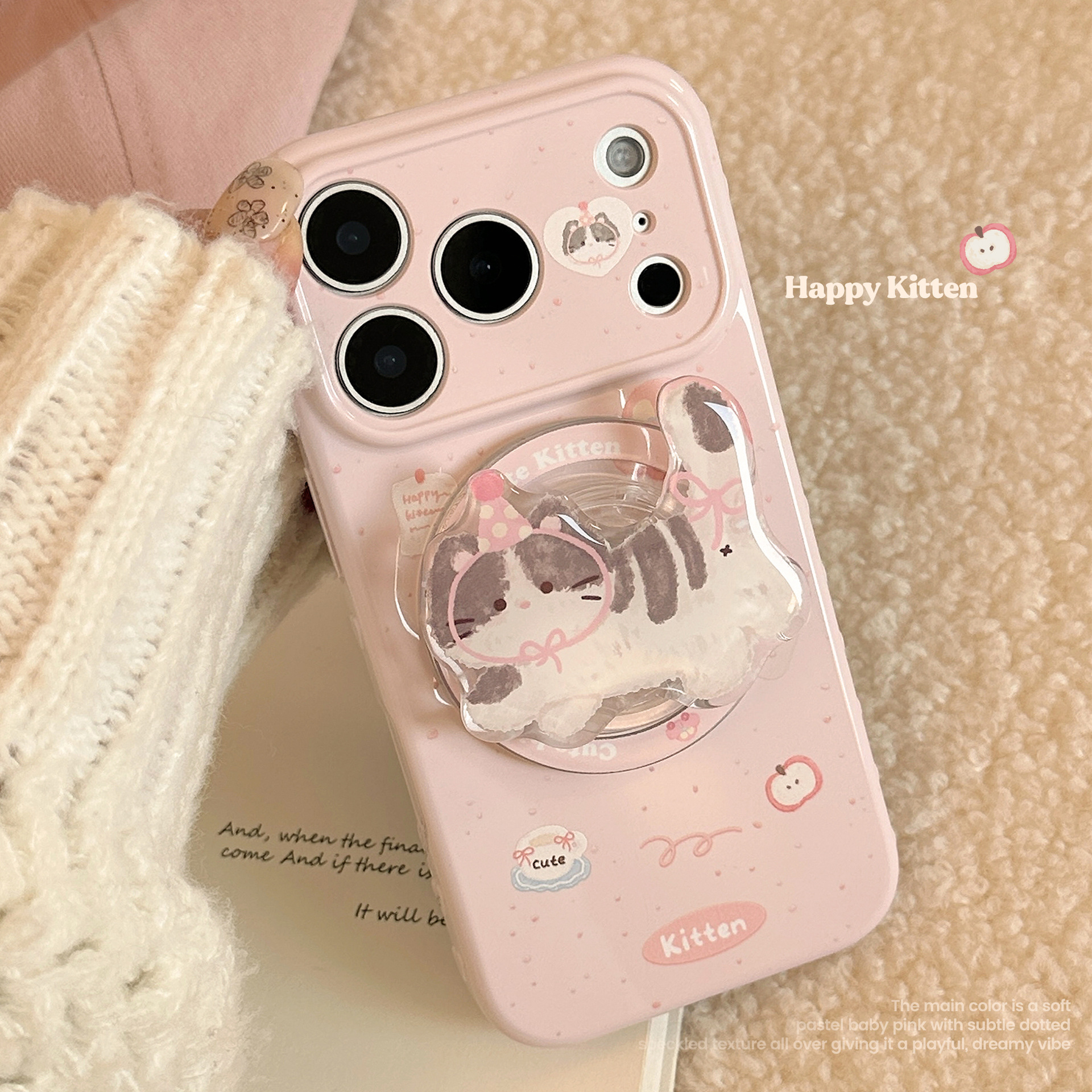 Korean Pink Polka Dot Cute Car – Phone Cases Girly recenzja i cena