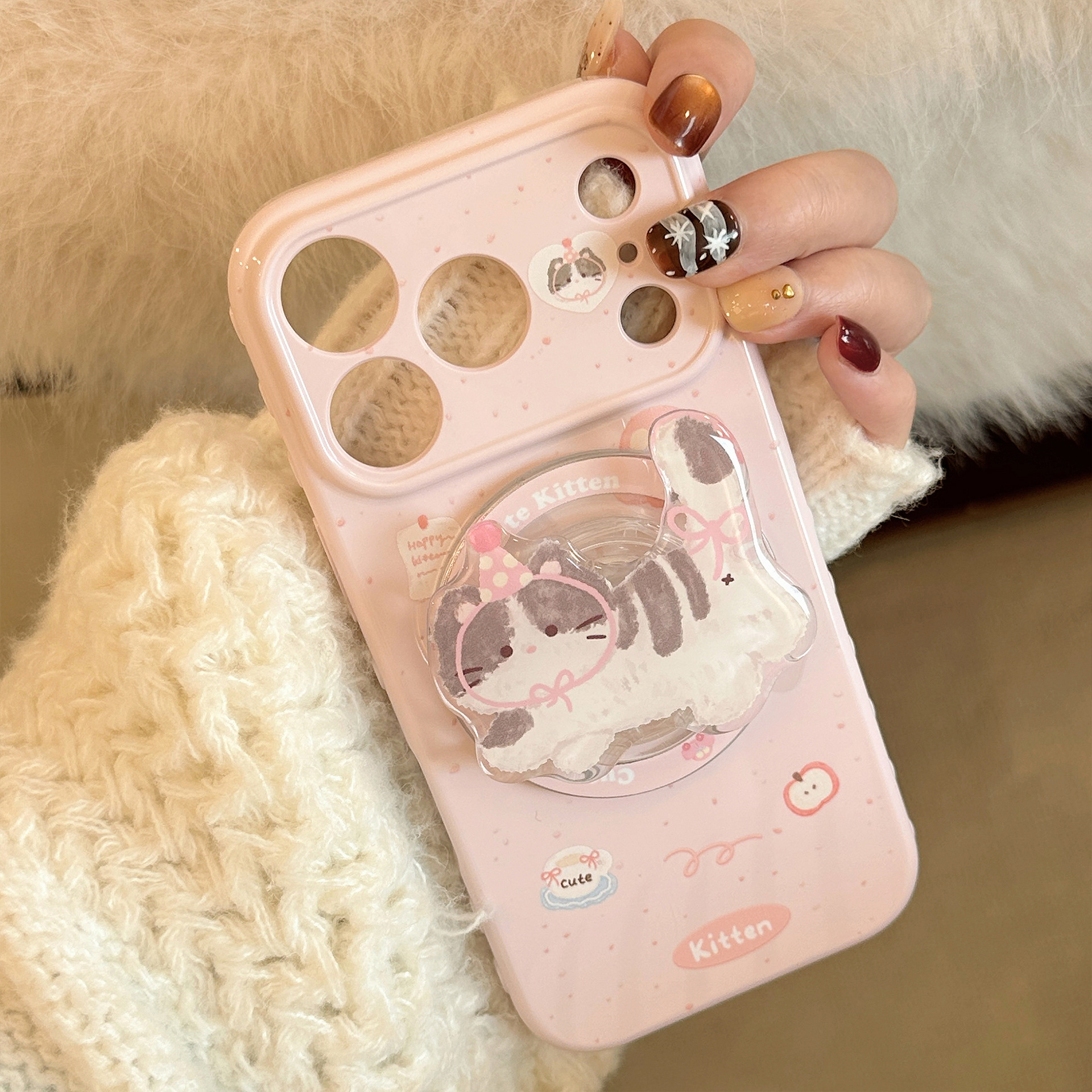 Korean Pink Polka Dot Cute Car – Phone Cases Girly recenzja i cena