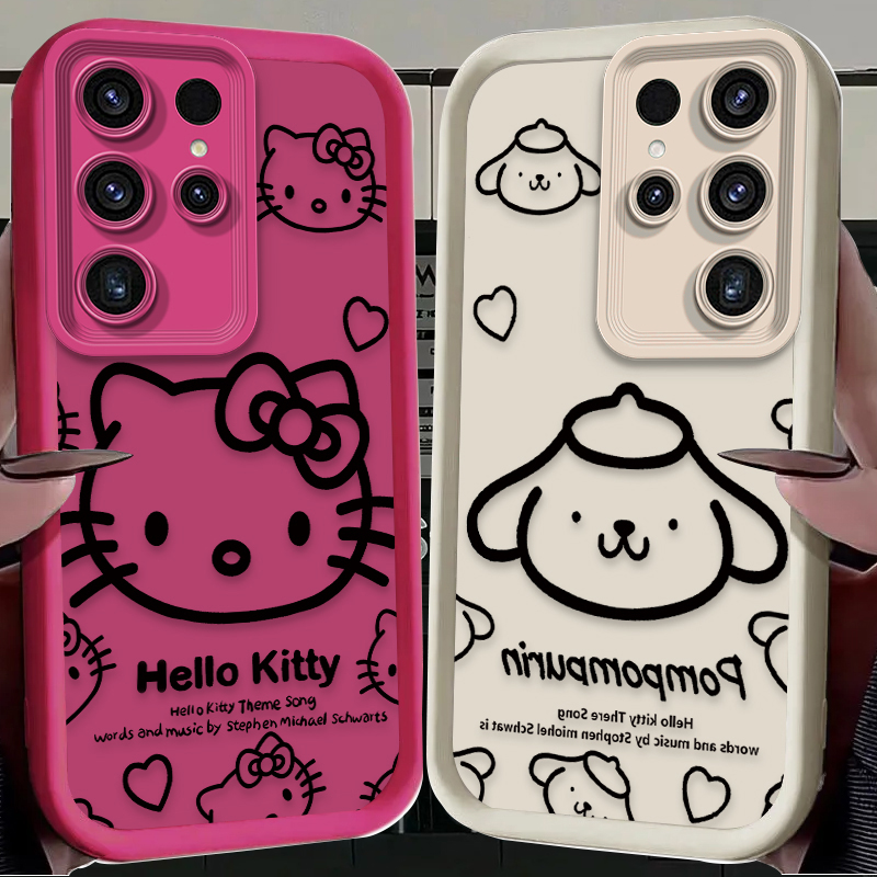 Sanrio Hello Kitty Pompom Puri – Phone Cases For Samsung S21 5G recenzja i cena