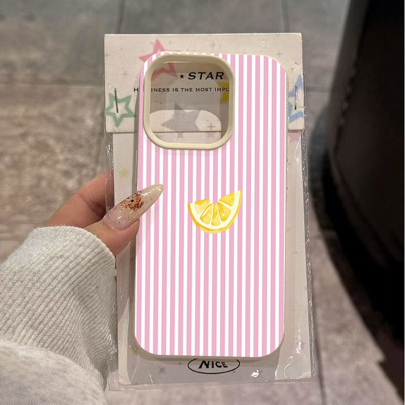Orange Pink and White Stripes  – Phone Cases Pink recenzja i cena