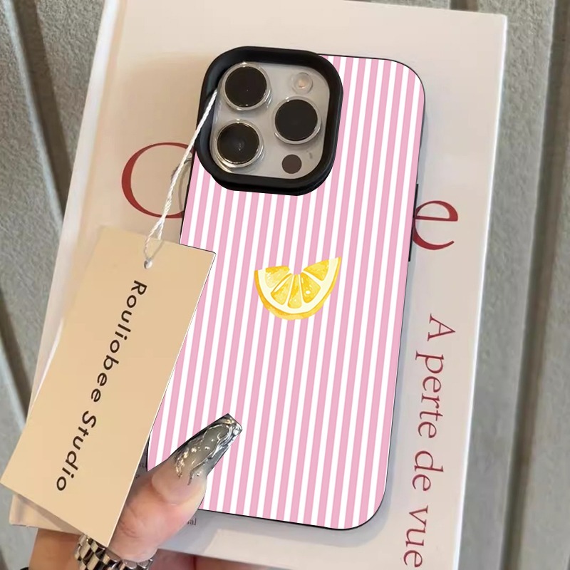 Orange Pink and White Stripes  – Phone Cases Pink recenzja i cena