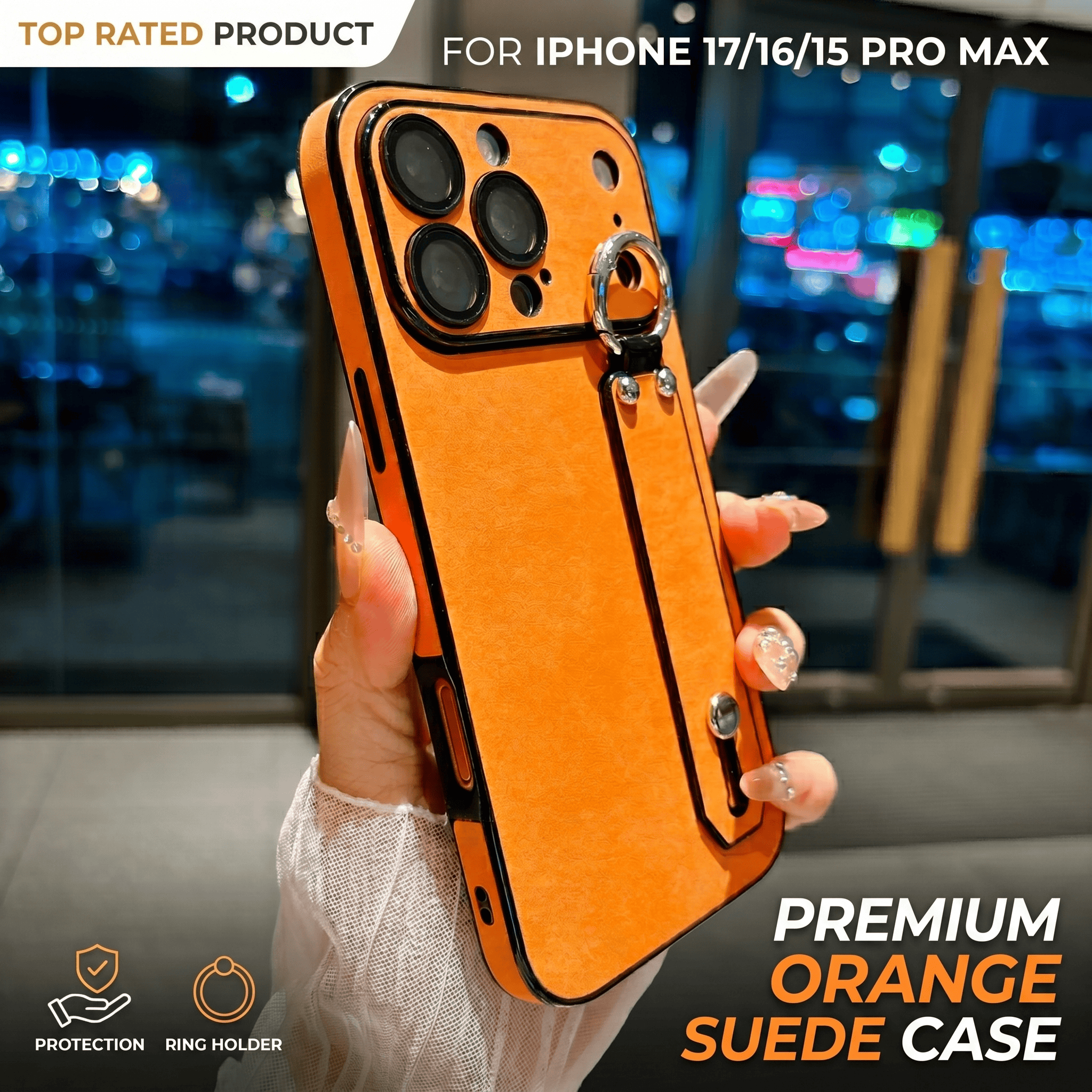 Suede Leather Wrist Strap Hold – Phone Cases For Iphone 13 recenzja i cena