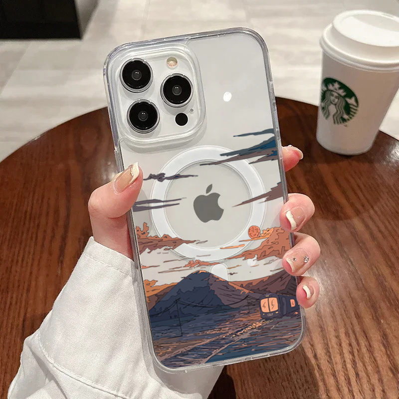 Sunset Pattern Fashion Phone C – Phone Cases With Magsafe recenzja i cena