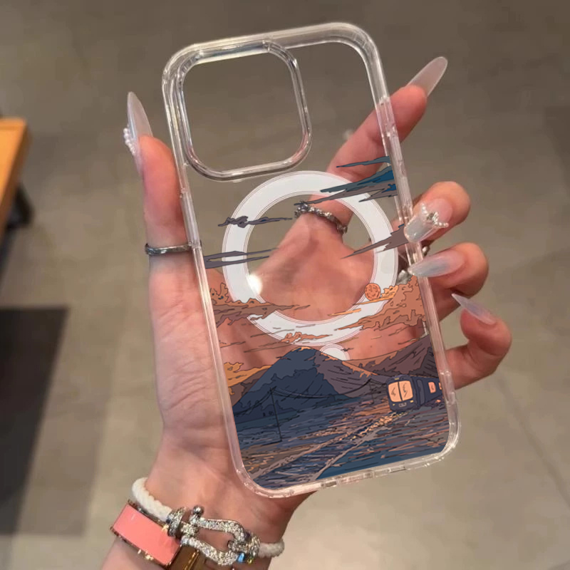 Sunset Pattern Fashion Phone C – Phone Cases With Magsafe recenzja i cena