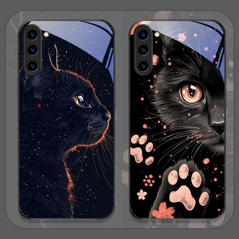 Black Personality Cool Cat Tem – Phone Cases Black recenzja i cena
