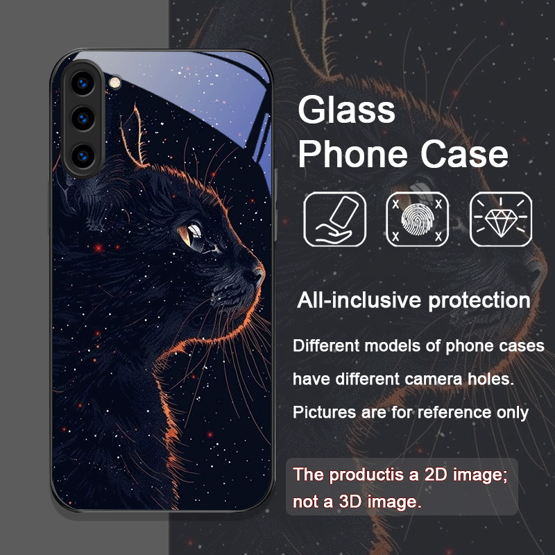 Black Personality Cool Cat Tem – Phone Cases Black recenzja i cena