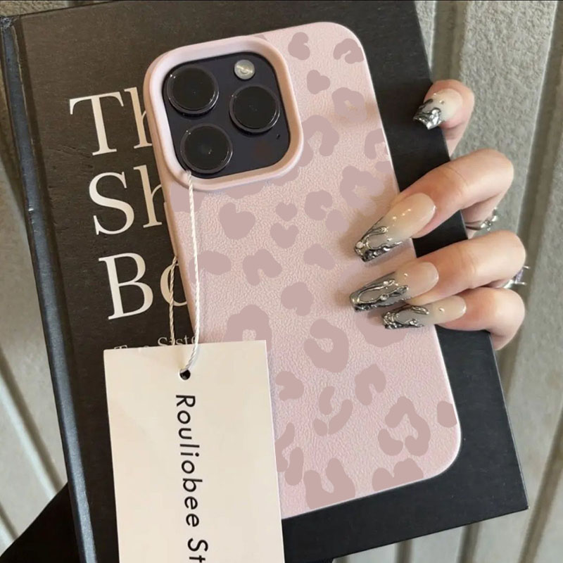 Pink Leopard Print Lichee Patt – Phone Cases Pink recenzja i cena