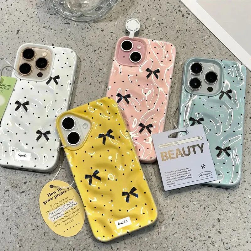 Black Bow Knot Folds Texture P – Phone Cases Black recenzja i cena