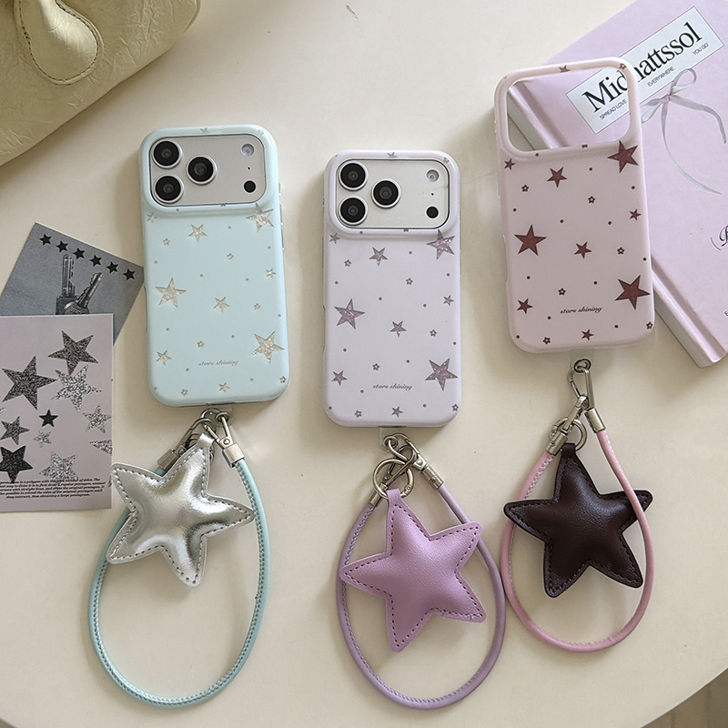 Korean Cute Star Phone Case Fo – Phone Cases With Charms recenzja i cena