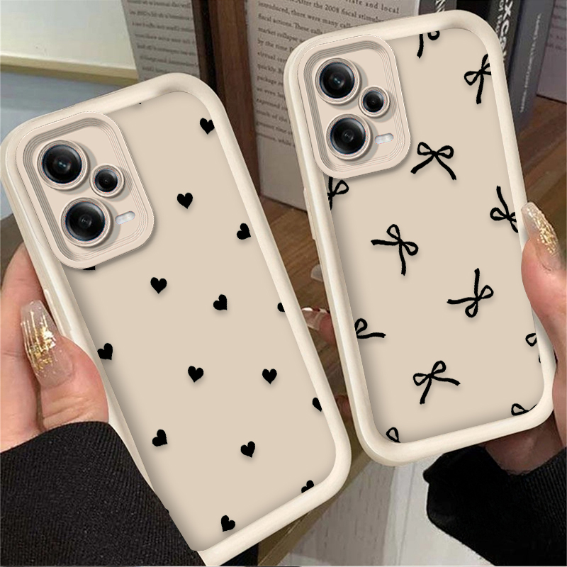 Black Love Heart Bowknot Phone – Phone Cases Black recenzja i cena