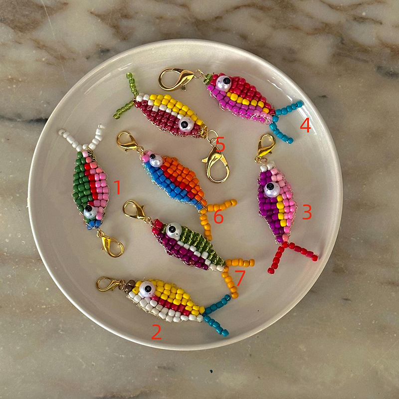 10pcs Colorful Bead Small Fish – Phone Cases With Charms recenzja i cena