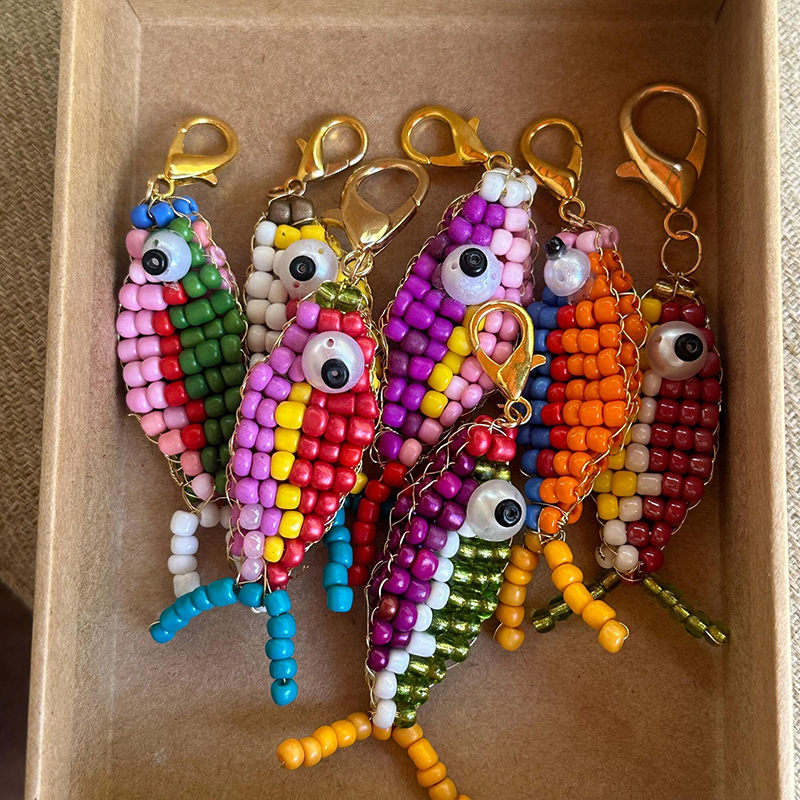 10pcs Colorful Bead Small Fish – Phone Cases With Charms recenzja i cena