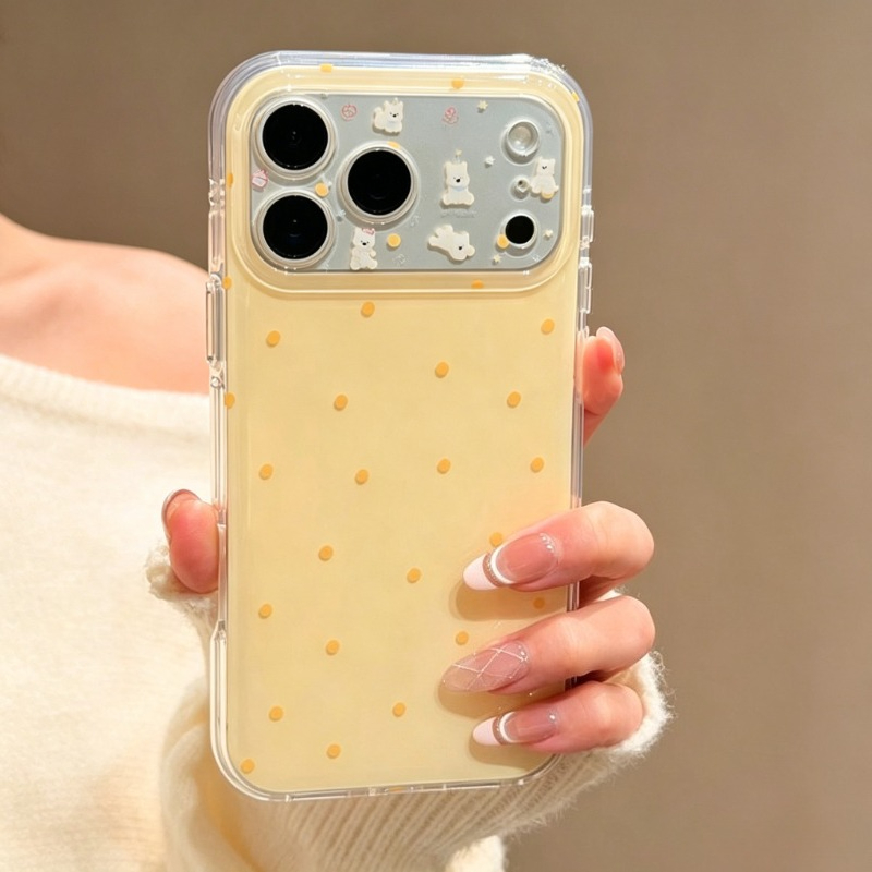Fashion Cute Yellow Polka Dot  – Phone Cases Yellow recenzja i cena