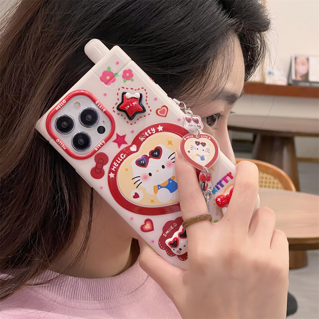 3D Cartoon Kuromi Cute Pink He – Phone Cases Girly recenzja i cena