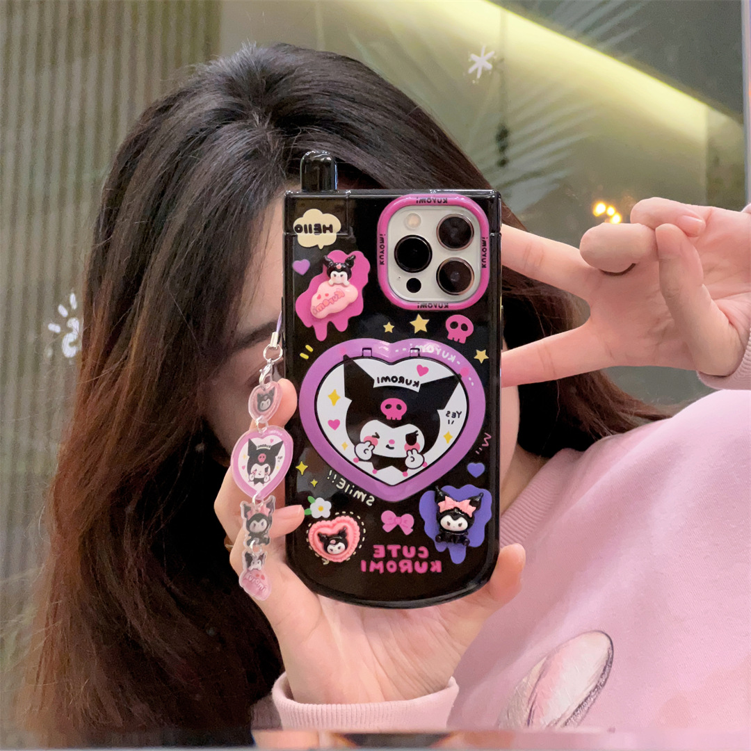 3D Cartoon Kuromi Cute Pink He – Phone Cases Girly recenzja i cena