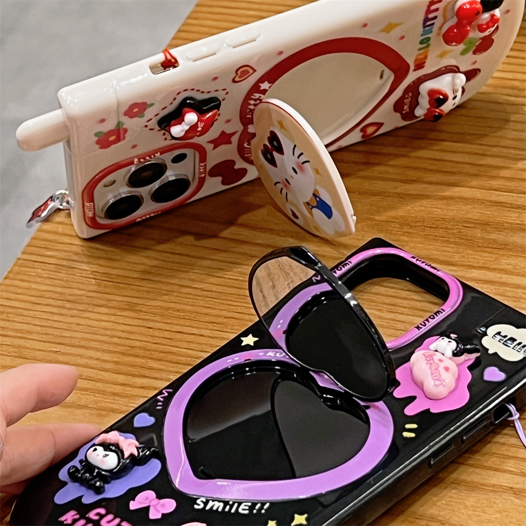 3D Cartoon Kuromi Cute Pink He – Phone Cases Girly recenzja i cena