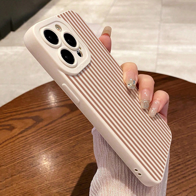 Pink Striped Painted Anti-Drop – Phone Cases For Iphone 12 Pro Max recenzja i cena
