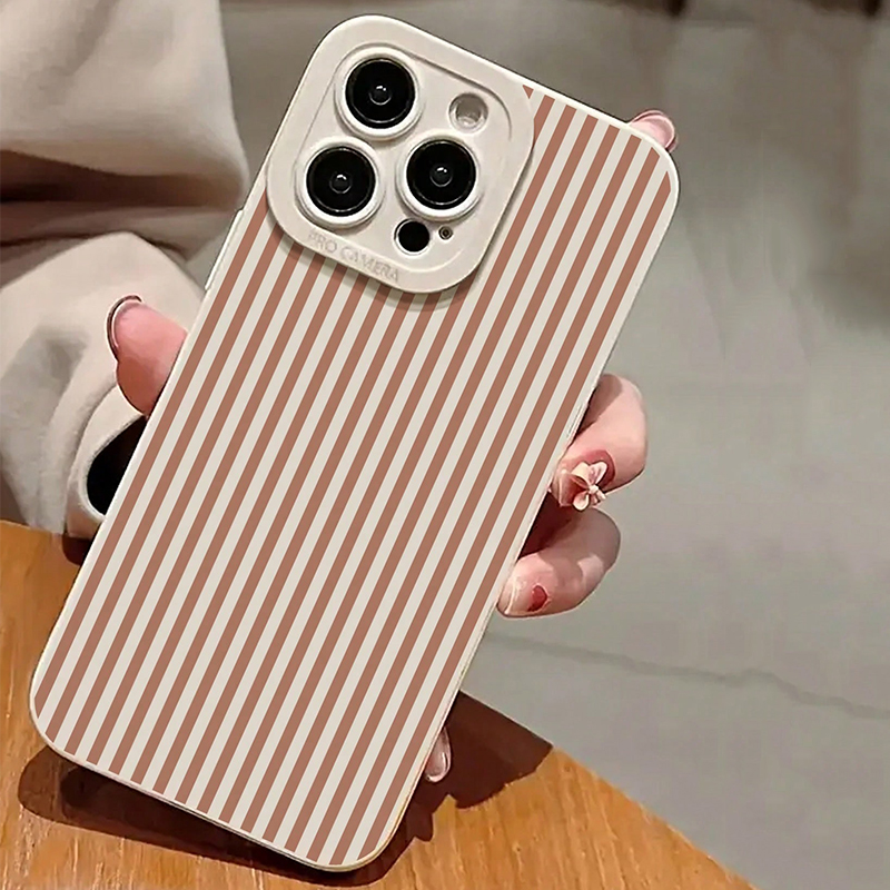 Pink Striped Painted Anti-Drop – Phone Cases For Iphone 12 Pro Max recenzja i cena