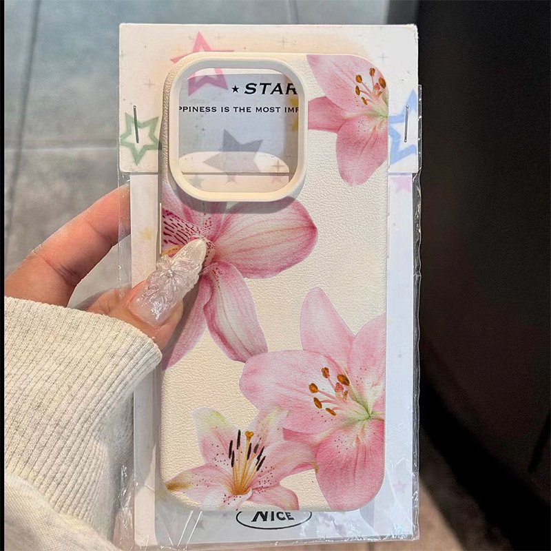 Pink Lily Lychee Texture Phone – Phone Cases Pink recenzja i cena