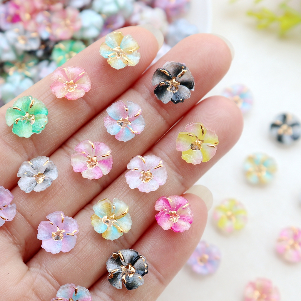 30pcs Mini Resin Flower Caboch – Phone Cases With Charms recenzja i cena