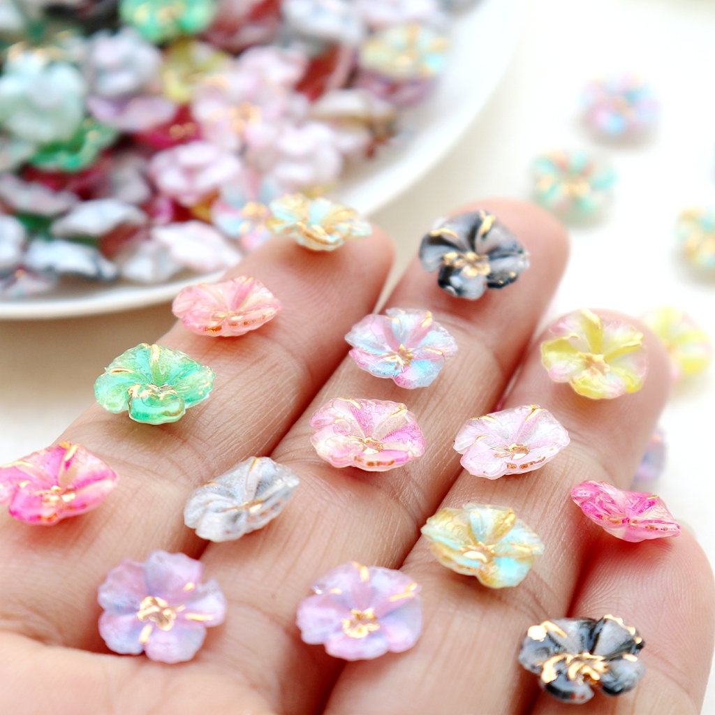 30pcs Mini Resin Flower Caboch – Phone Cases With Charms recenzja i cena