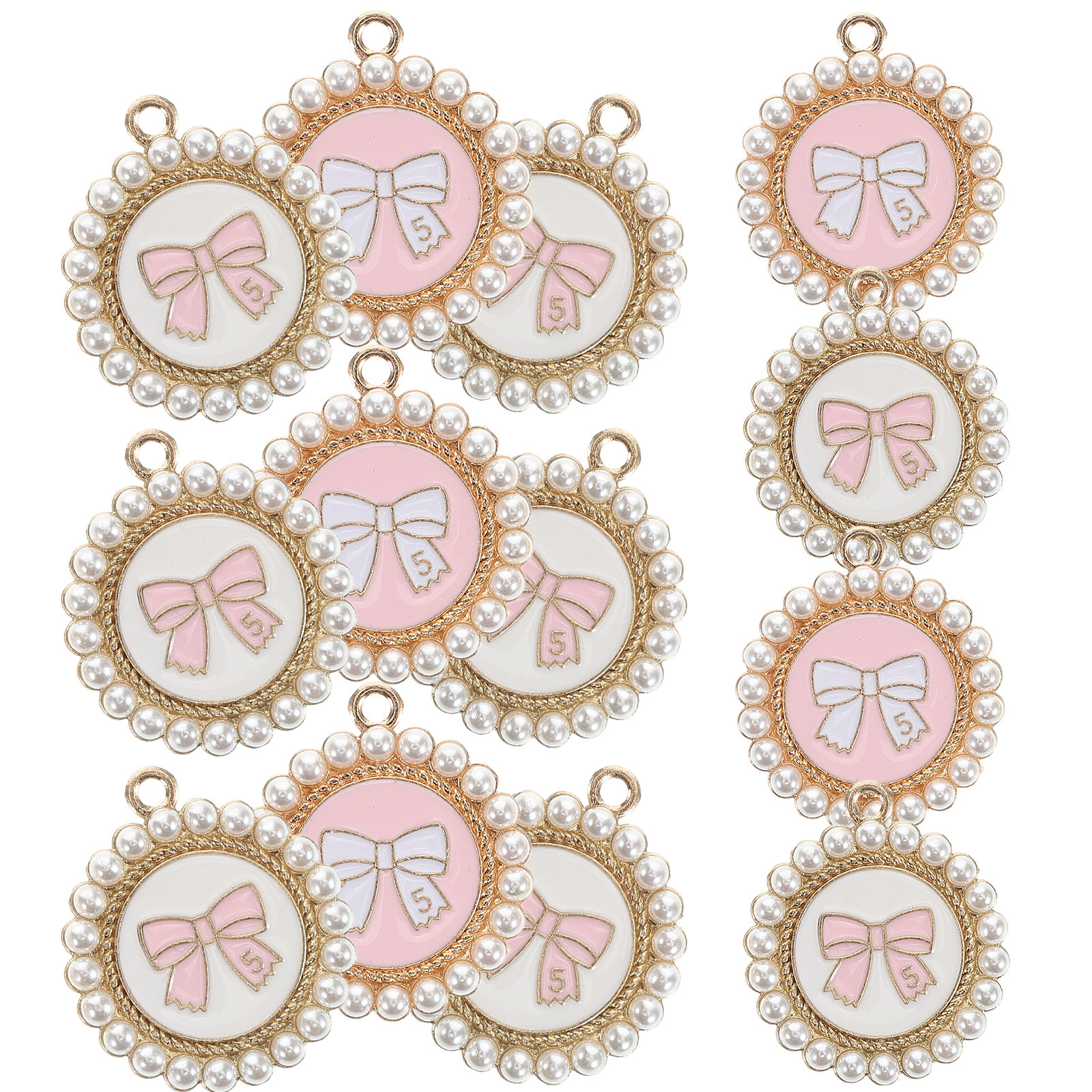 20Pcs Stylish Pearl Bow Pendan – Phone Cases With Charms recenzja i cena