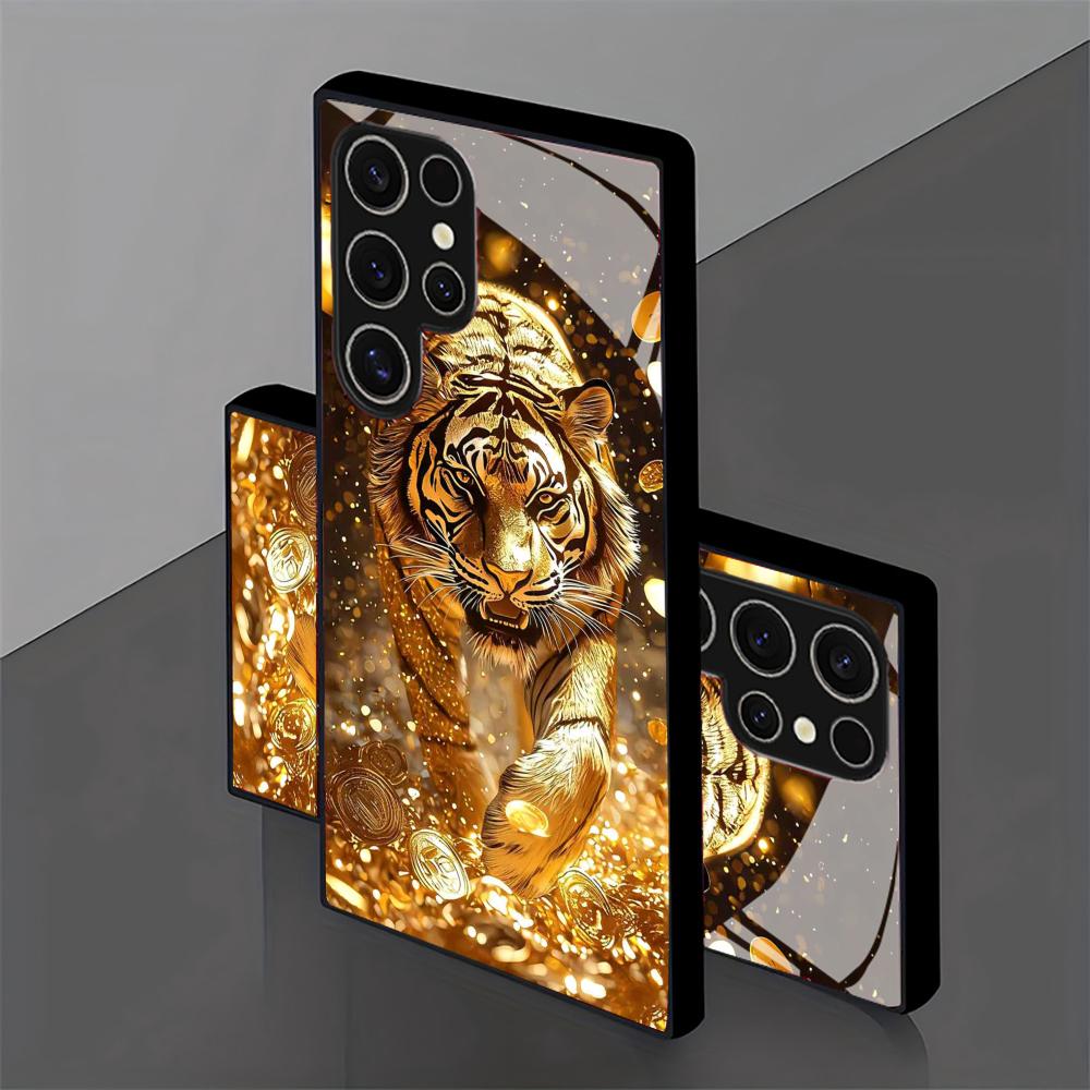 Tiger pattern glass Phone Case – Phone Cases For Samsung S21 5G recenzja i cena